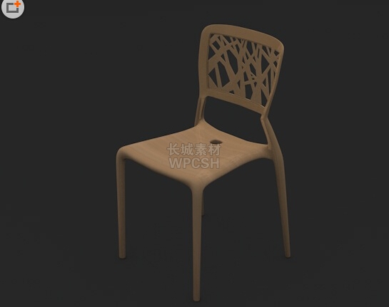 C4D长腿椅子模型素材下载
